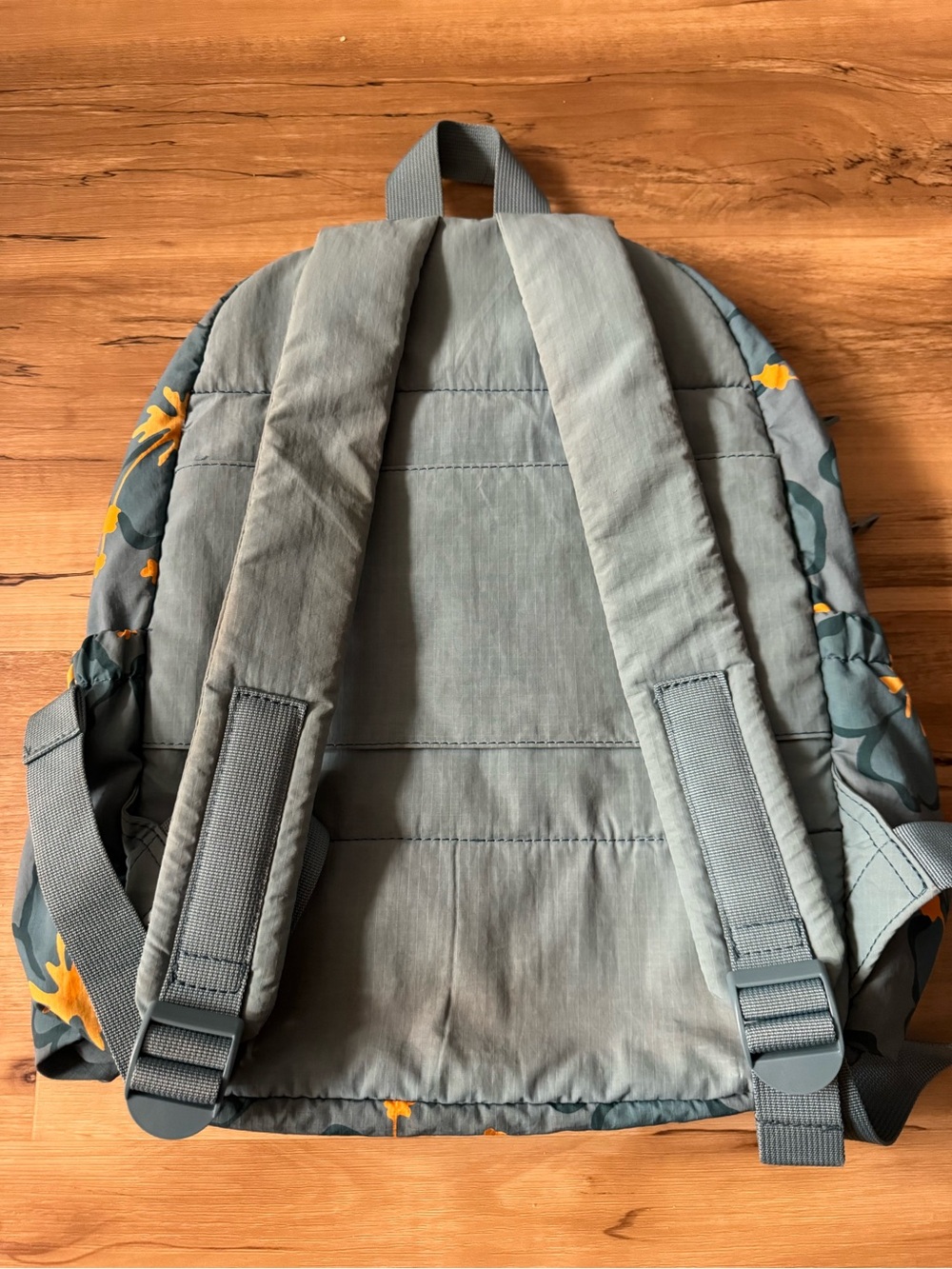 ALOHA Collection Teal Blue Kids Backpack with Yellow Floral Print - Picture 8 of 11